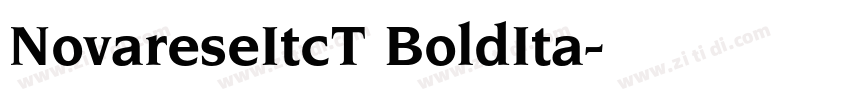 NovareseItcT BoldIta字体转换